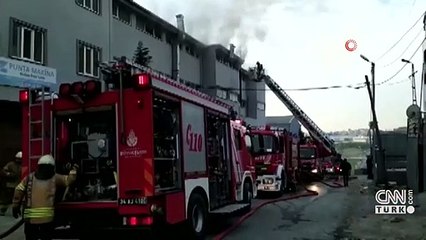Son dakika... Esenyurt'ta bir iş yerinde yangın