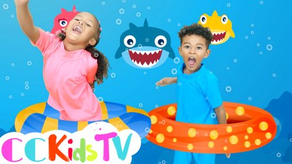 Baby Shark | Baby Shark Song | Baby Shark With Adam & Peyton! CC Kids Tv Baby Shark Song