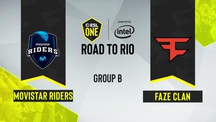 CSGO - Movistar Riders vs. FaZe Clan [Overpass] Map 1 - ESL One Road to Rio - Group B - EU