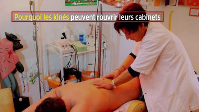 Pourquoi les kinés peuvent rouvrir leurs cabinets