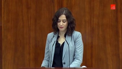 Ayuso reprocha a la izquierda la propagación de bulos bajo la consigna de "politizar el dolor"