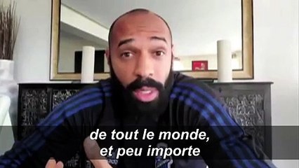 Coronavirus: pour Thierry Henry, le football "secondaire" face à la pandémie