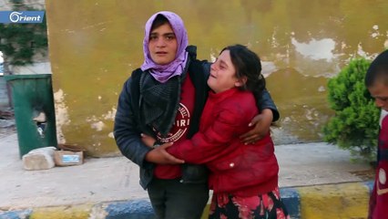 مشاهد مؤلمة لطفلة فقدت اخوتها بانفجار عفرين المروع