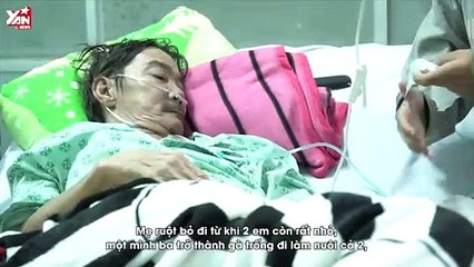 Nhói lòng cảnh hai anh em phải nghỉ học nuôi người ba tâm thần