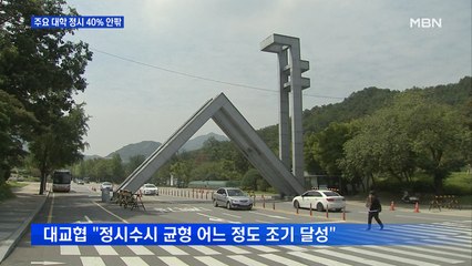 서울 주요 대학 '정시 확대'…연고대 40%·서울대 30%