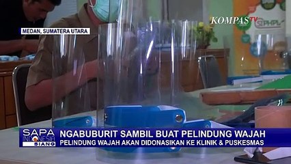 Ngabuburit ala Pegawai BPHP Sambil Membuat Face Shield untuk Petugas Kesehatan