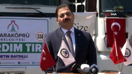 Şanlıurfa’dan İdlib’e 3 tır yardım