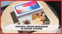 Tak Punya Wadah Bekal, Warganet Ini Taruh Makanan di Kotak iPhone