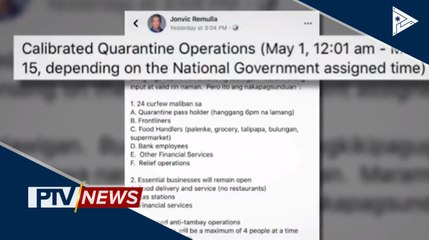 Calibrated community quarantine, ipatutupad sa Cavite simula May 1