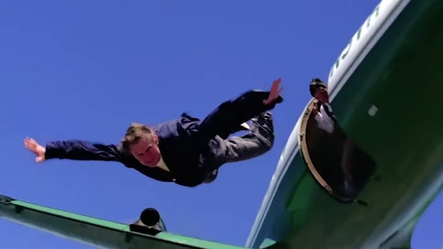 James Bond MOONRAKER Movie - Clip with Roger Moore - Mid-air fight