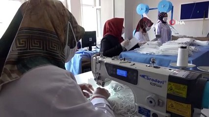 Halk eğitim merkezileri günlük 20 bin maske üretiyor