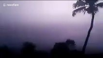 Impressive lightning snakes across night sky over Chennai, India