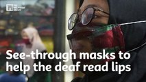See-through masks to help the deaf read lips
