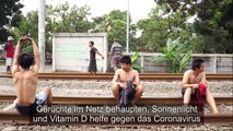 Indonesier setzen auf Sonnenbaden zur Abwehr von Covid-19