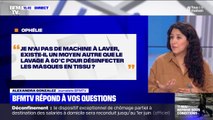 Existe-t-il un autre moyen que le lavage à 60°C pour désinfecter les masques en tissu ?