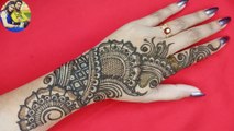 western shaded Arabic mehndi designs for back hand