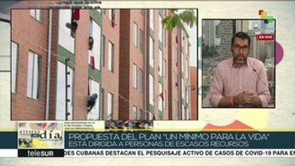 Colombia:oposición propone plan para atender a 11 millones de familias