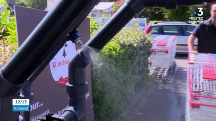 Déconfinement : un dispositif de désinfection de caddies sur les parkings
