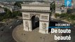 2 minutes des Champs-Elysées vides et de Paris vus du ciel