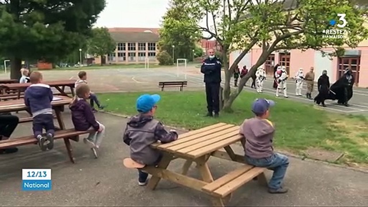 Des gendarmes déguisés en héros de Star Wars pour les enfants de soignants