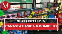 Por covid-19, convierten autobús de pasajeros en tienda en Veracruz