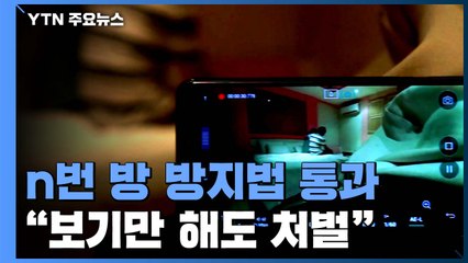 "불법 촬영물, 보기만 해도 처벌"...n번 방 방지법 통과 / YTN