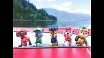 Lake BOAT Ride PAW PATROL TOYS Video for Young Kids-