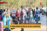 [VIDEO] Trabajadores de EsSalud van a cuarentena a la Villa Panamericana
