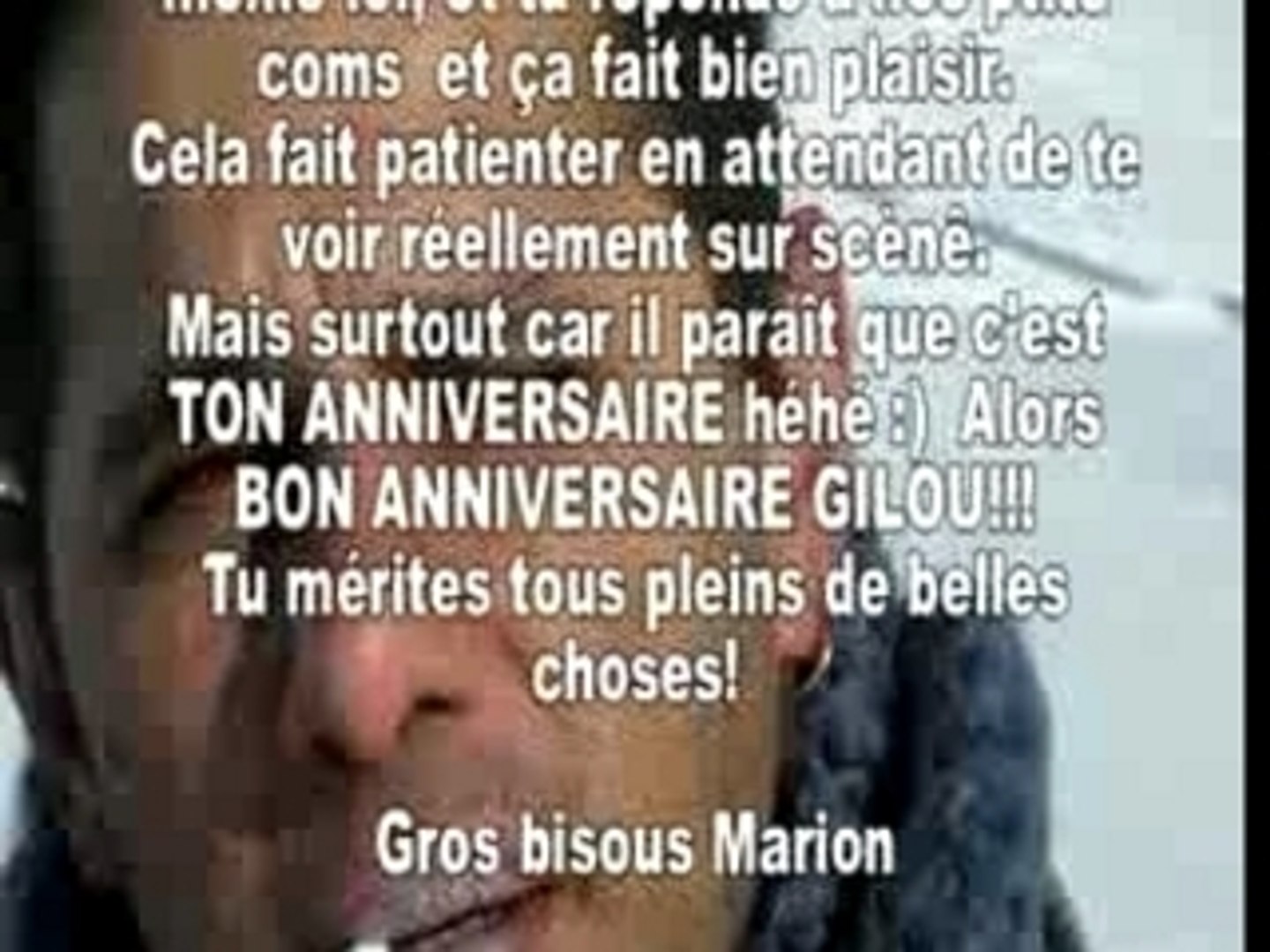Gil Gimenez Bon Anniversaire Video Dailymotion