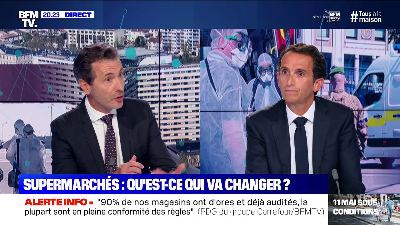 Selon Alexandre Bompard, PDG de Carrefour, "acheter français, ça a un coût, une augmentation de 10 à 20% du prix des fruits et légumes"