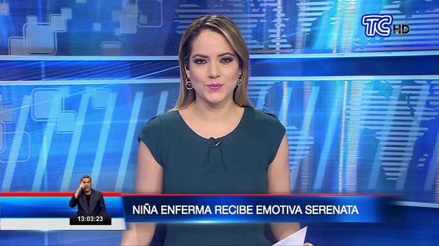 Policía dedicó serenata a niña que padece de difícil enfermedad