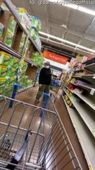 Man Asks Shoppers Which Disinfectant Stops Virus