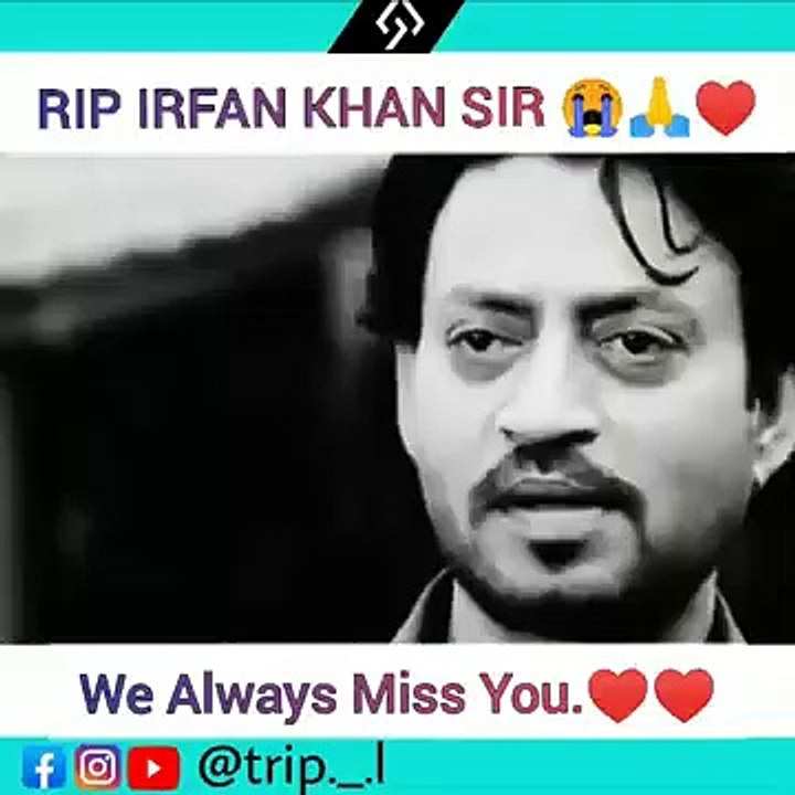 RIP IRFAN KHAN SIR -- Irfan khan best Dialogue -- Irfan khan WhatsApp status -- Best dialogue
