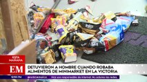 Edición Mediodía: Detuvieron a hombre cuando robaba alimentos de minimarket