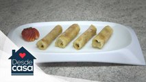 Rollitos de fruta con canela. ¡Prepara este rico snack, es fácil y rápido! | Desde Casa