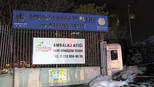 Ambalaj atığı toplama ve ayırma tesisinde çıkan yangın kontrol altına alındı