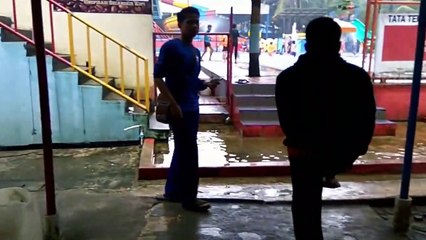 Waterpark pasir putih - slide in the pool