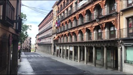 İspanya'da koronavirüs tedbirleri - Toledo sokakları bomboş