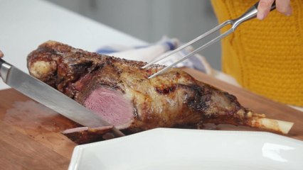 How to Carve a Bone-In Leg of Lamb