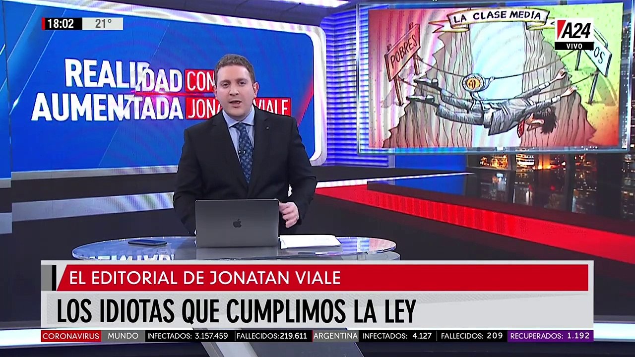 "Los idiotas que cumplimos la Ley": el editorial de Jonatan Viale