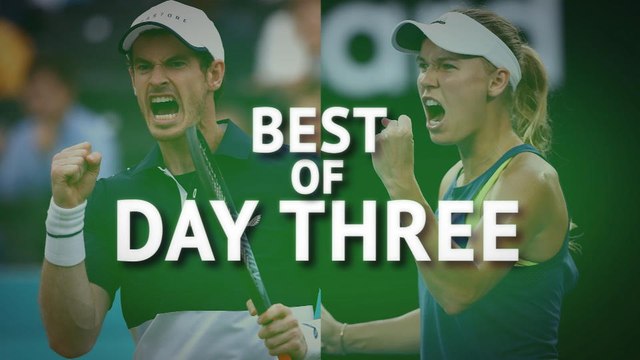 Best of Day Three - Murray, Tsitsipas and Wozniacki sail into semis