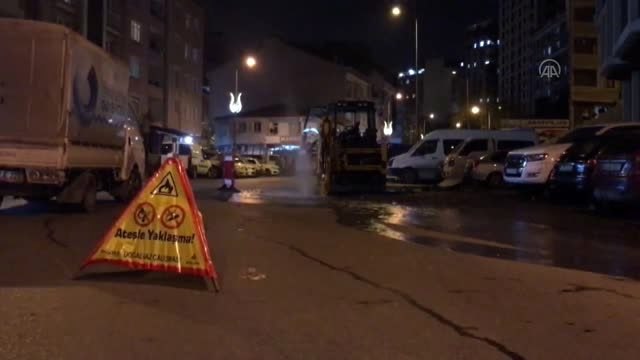 Şişli'de doğal gaz borusu delindi