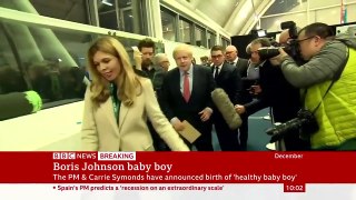 Boris Johnson and fiancee announce birth of son - BBC News