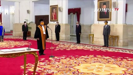 Momen Pelantikan Ketua MA dengan Protokol Covid-19