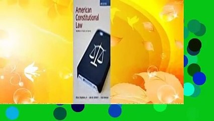 [Read] American Constitutional Law, Volume II: Civil Rights and Liberties Complete