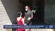 Larry Fitzgerald delivers meals to frontline workers