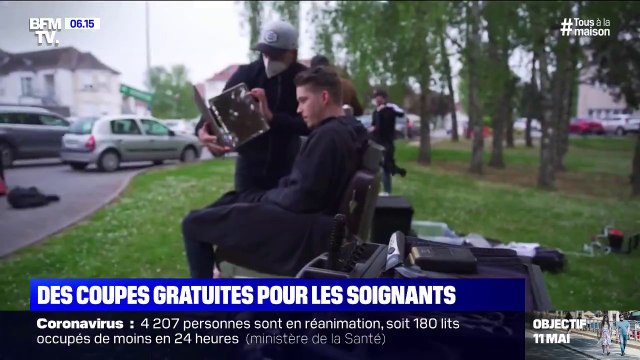 Confinement: un coiffeur propose des coupes gratuites aux soignants à Lens