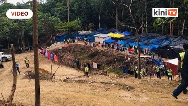 Penempatan misteri dalam hutan diserbu polis