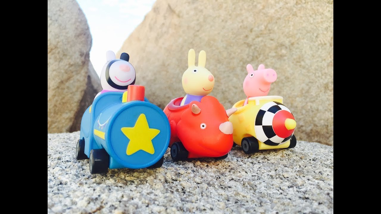 PEPPA PIG TOYS Car Race In The DESERT Video video Dailymotion