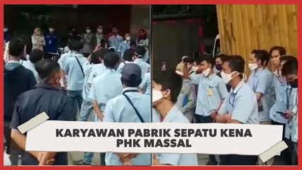 Karyawan Pabrik Sepatu di Tangerang Kena PHK Massal